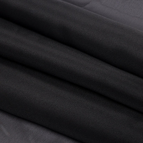 Polyester Twill Organdy - Shimmering Black - Quinn Collection