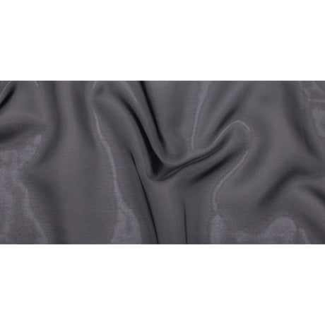 Polyester Twill Organdy - Shimmering Black - Quinn Collection