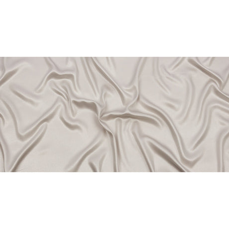 Ultra-Smooth Polyester Georgette with Foiling - Beige and Silver - Valeria Collection