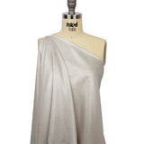 Ultra-Smooth Polyester Georgette with Foiling - Beige and Silver - Valeria Collection