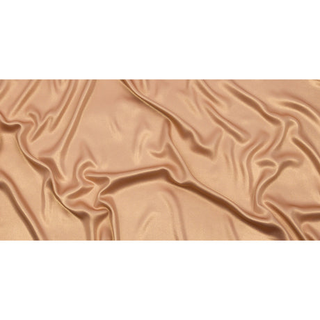 Ultra-Smooth Polyester Georgette with Foiling - Tan and Gold - Valeria Collection