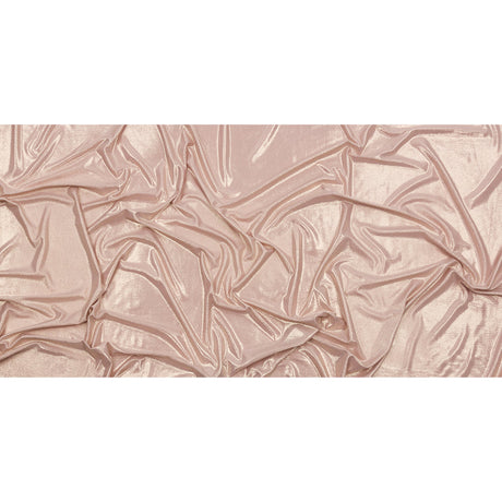 Polyester Interlock Knit with Gold Foiling - Pale Pink - Oriana Collection