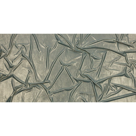 Polyester Interlock Knit with Gold Foiling - Sagebrush Green - Oriana Collection