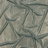 Polyester Interlock Knit with Gold Foiling - Sagebrush Green - Oriana Collection