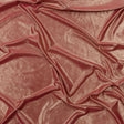 Polyester Interlock Knit with Gold Foiling - Brick - Oriana Collection