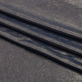 Polyester Interlock Knit with Gold Foiling - Dress Blues - Oriana Collection