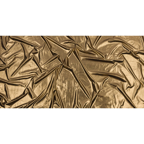 Polyester Interlock Knit with Gold Foiling - Black - Oriana Collection