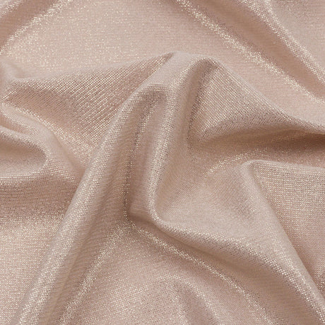 Foiled ITY Interlock Knit - Beige and Gold - Gaby Collection