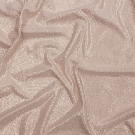 Foiled ITY Interlock Knit - Beige and Gold - Gaby Collection