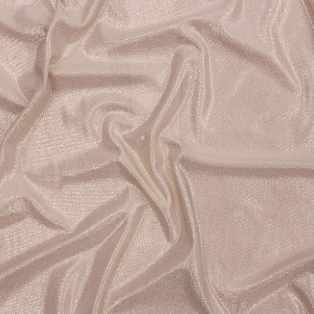 Foiled ITY Interlock Knit - Beige and Gold - Gaby Collection