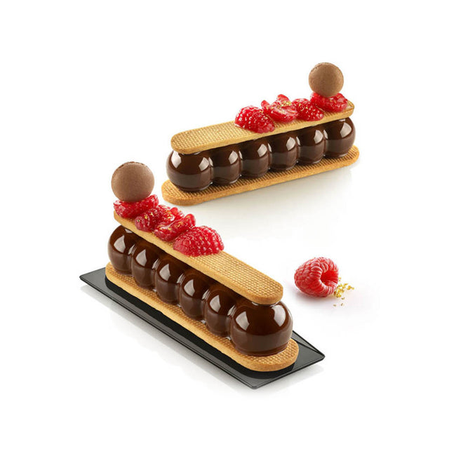 Silikomart 'TRUFFLE ECLAIR 75' Baking & Freezing Mold, 8 Cavities