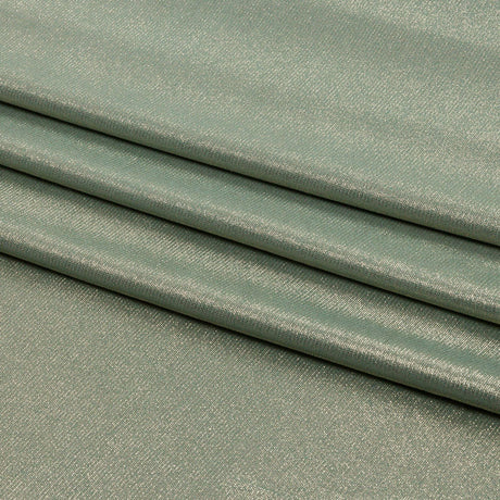 Foiled ITY Interlock Knit - Green Bay and Gold - Gaby Collection