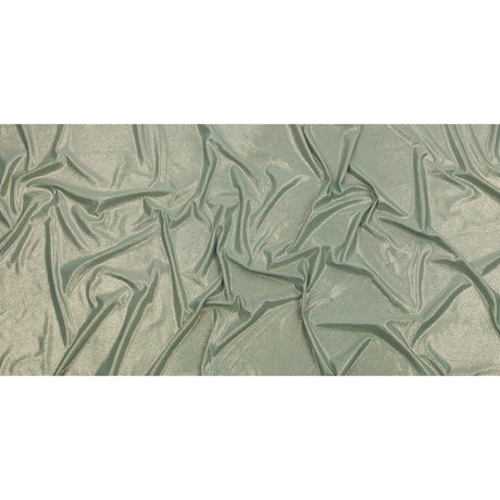 Foiled ITY Interlock Knit - Green Bay and Gold - Gaby Collection