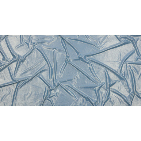 Foiled ITY Interlock Knit - Sky and Silver - Gaby Collection