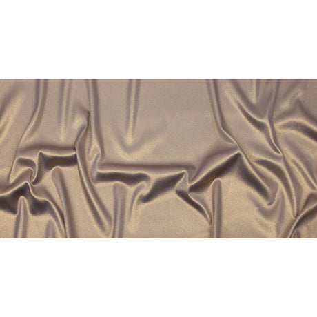 Stretch Polyester Crepe with Gold Foiling - Gray - Devyn Collection