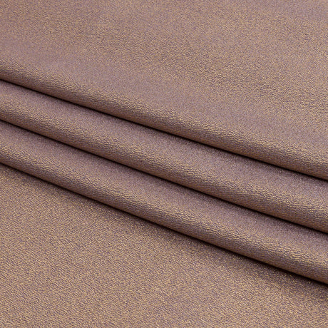 Stretch Polyester Crepe with Gold Foiling - Purplish Gray - Devyn Collection