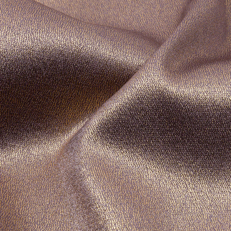 Stretch Polyester Crepe with Gold Foiling - Purplish Gray - Devyn Collection