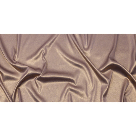 Stretch Polyester Crepe with Gold Foiling - Purplish Gray - Devyn Collection