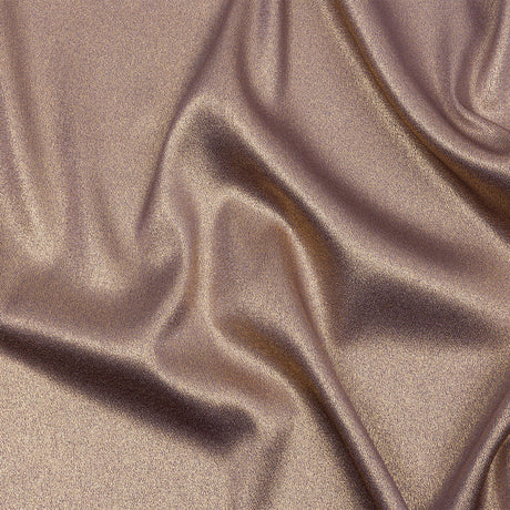 Stretch Polyester Crepe with Gold Foiling - Purplish Gray - Devyn Collection