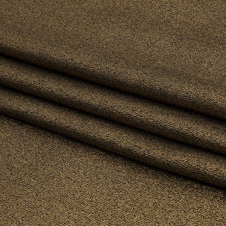 Stretch Polyester Crepe with Gold Foiling - Black - Devyn Collection