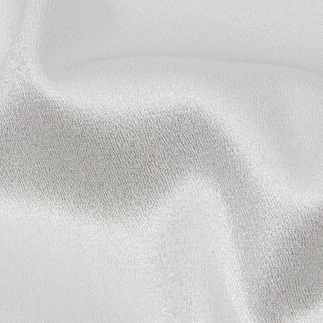 Stretch Polyester Crepe with Gold Foiling - White - Devyn Collection