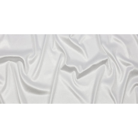 Stretch Polyester Crepe with Gold Foiling - White - Devyn Collection