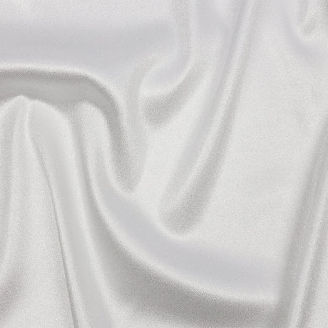 Stretch Polyester Crepe with Gold Foiling - White - Devyn Collection
