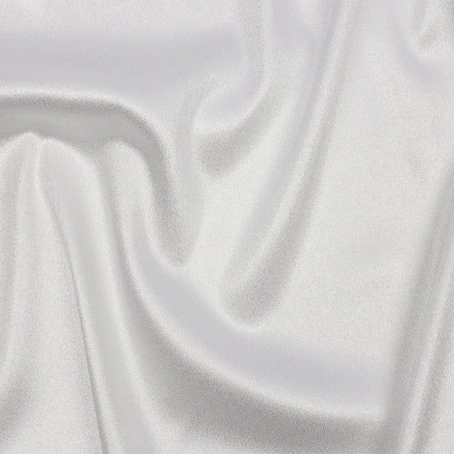 Stretch Polyester Crepe with Gold Foiling - White - Devyn Collection