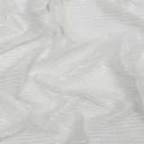 Polyester Chiffon with Abstract Pleats and Gold Foil - Silver Gray - Melia Collection