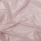 Polyester Chiffon with Abstract Pleats and Gold Foil - Pink - Melia Collection