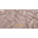 Polyester Chiffon with Abstract Pleats and Gold Foil - Tan - Melia Collection