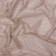 Polyester Chiffon with Abstract Pleats and Gold Foil - Tan - Melia Collection