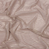 Polyester Chiffon with Abstract Pleats and Gold Foil - Tan - Melia Collection