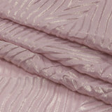 Polyester Chiffon with Abstract Pleats and Gold Foil - Mauve - Melia Collection