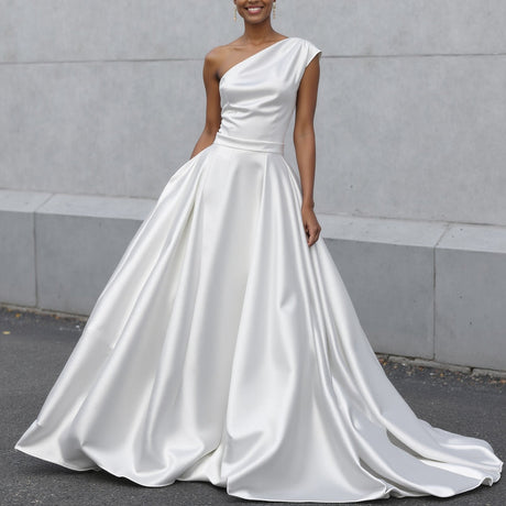 Polyester Duchess Satin - Off White - Dominique Collection
