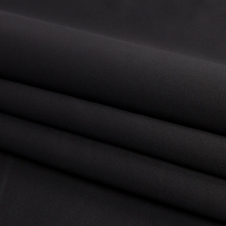 Polyester Duchess Satin - Black - Dominique Collection