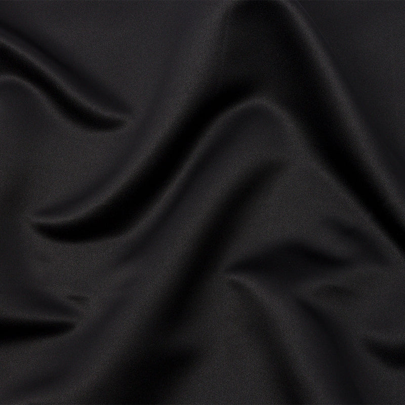 Polyester Duchess Satin - Black - Dominique Collection
