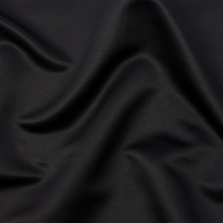 Polyester Duchess Satin - Black - Dominique Collection