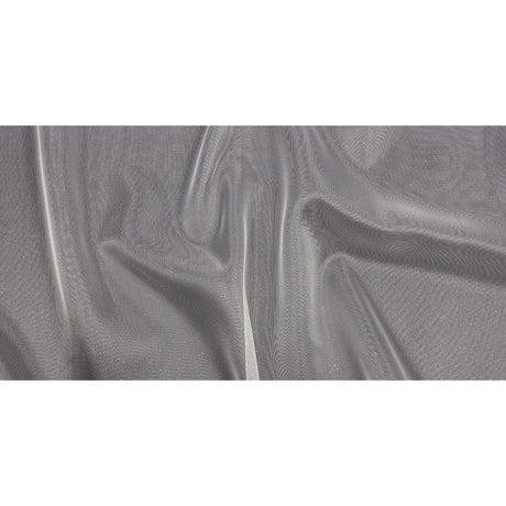Polyester Mesh Organza with Gold Glitter - White - Starlight Collection