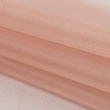 Polyester Mesh Organza with Gold Glitter - Rose Gold - Starlight Collection