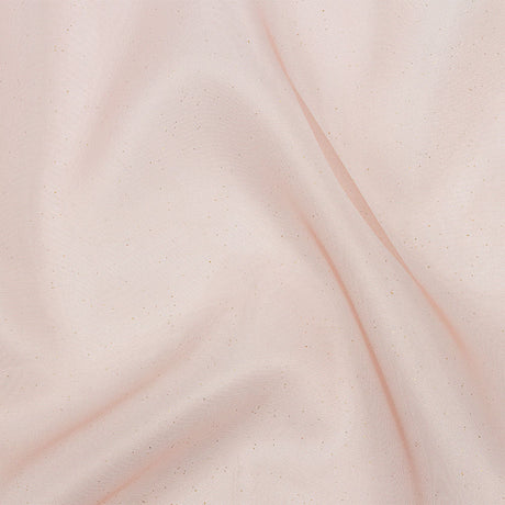Polyester Mesh Organza with Gold Glitter - Rose Gold - Starlight Collection
