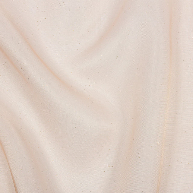 Polyester Mesh Organza with Gold Glitter - Tan - Starlight Collection
