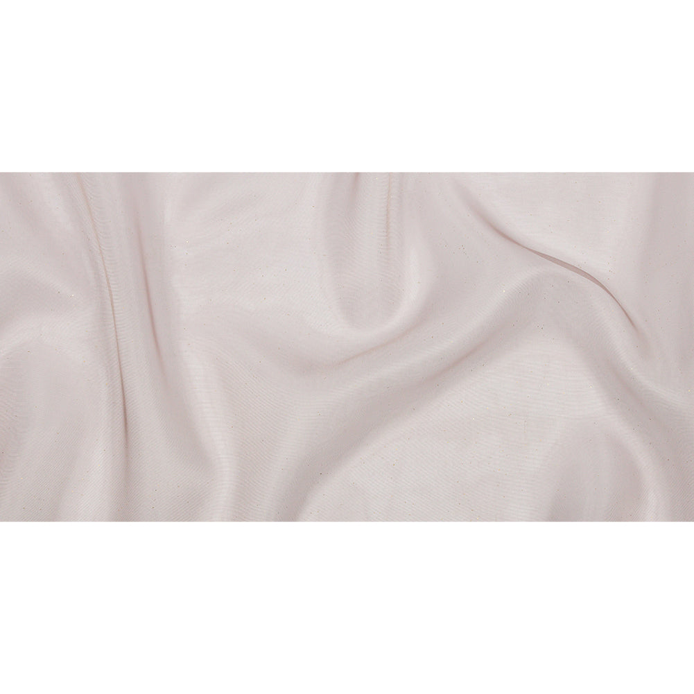 Polyester Mesh Organza with Gold Glitter - Stone - Starlight Collection