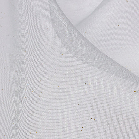 Polyester Mesh Organza with Gold Glitter - Pale Blue - Starlight Collection