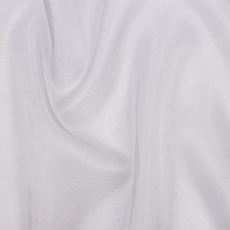 Polyester Mesh Organza with Gold Glitter - Pale Blue - Starlight Collection