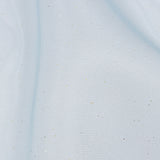 Polyester Mesh Organza with Gold Glitter - Sky Blue - Starlight Collection