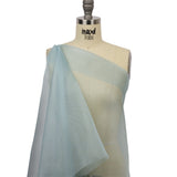 Polyester Mesh Organza with Gold Glitter - Sky Blue - Starlight Collection