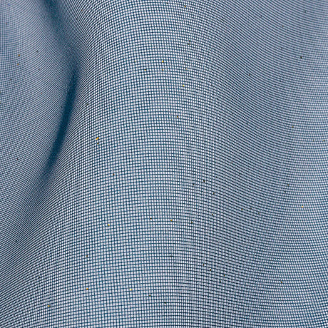 Polyester Mesh Organza with Gold Glitter - Navy - Starlight Collection