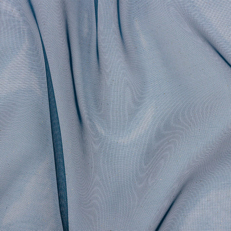 Polyester Mesh Organza with Gold Glitter - Navy - Starlight Collection