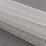 Polyester Mesh Organza with Silver Glitter - White - Starlight Collection